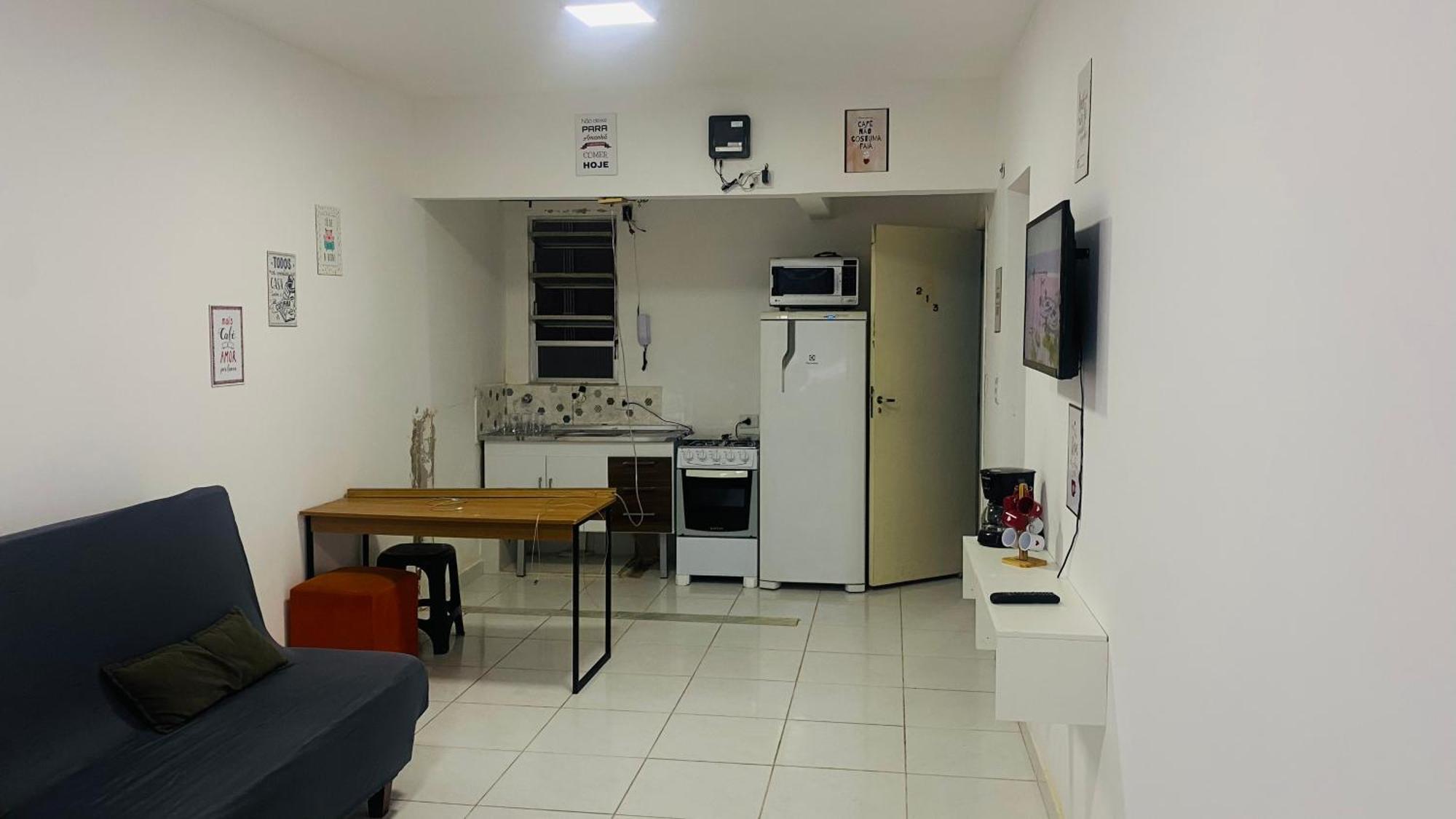 Apartamento Kit Net Pe Na Areia Praia Grande  Exteriör bild